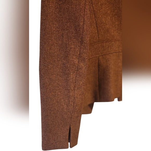 EUC Le Suit Skirt and Blazer Suit Set, Burnt Orange Le Suit Petite Skirt Set, 2P - Picture 5 of 11